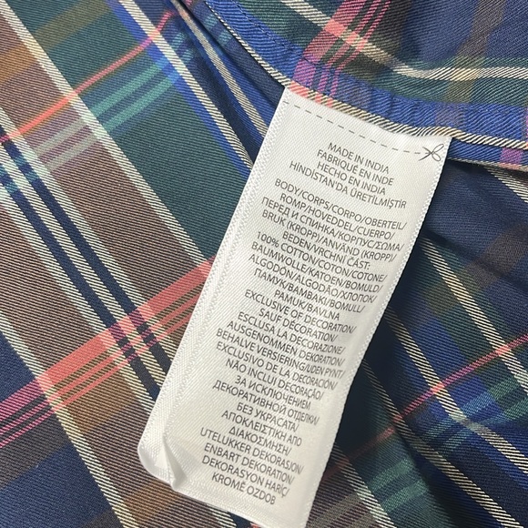 Polo Ralph Lauren 60/1 Yd Twill-clbrnppcs-l Men's Classic Fit Plaid 100% Cotton - Picture 10 of 16
